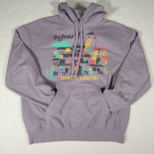 NWOT Women's Large Disney Encanto Hoodie Soft Lavender Purple Hola Casita Shirt